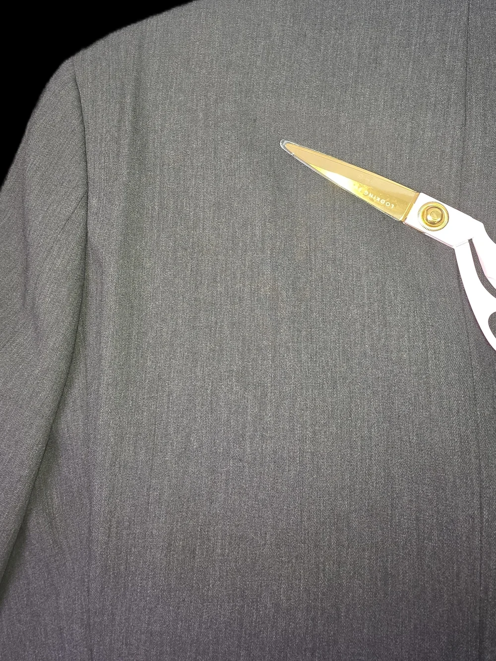 Vintage Hugo Boss Rossellini Suit Jacket Blazer Gray 100% Virgin Wool Mens 40R
